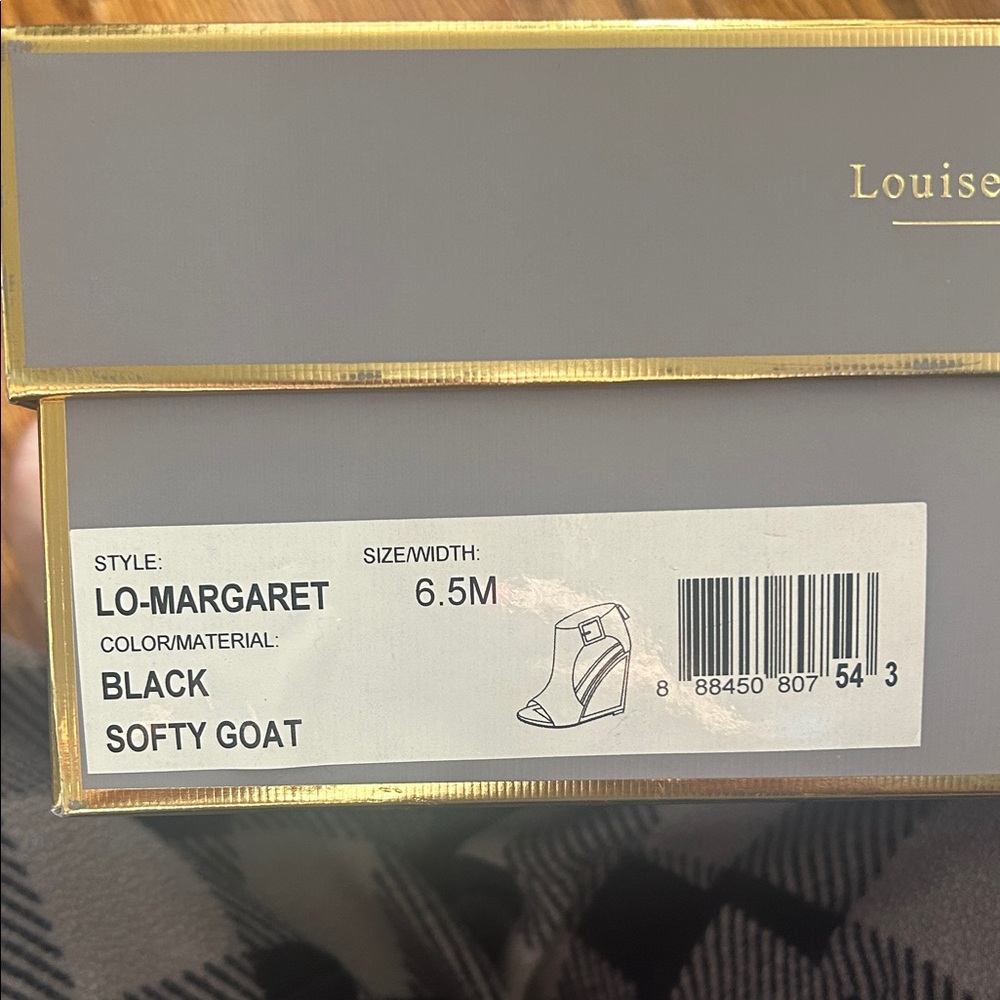 Louise et Cie Black Softy Goat Wedges